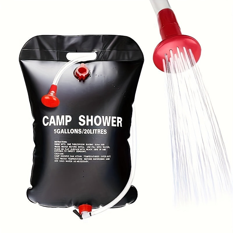 Portable Camping Shower Bag with Hose (20L)-0