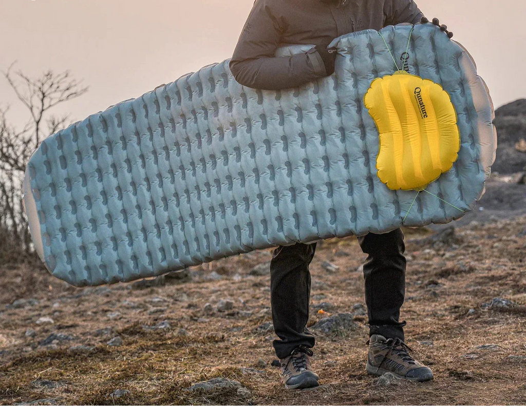 Inflatable Camping Sleeping Pad Waterproof Blue-1