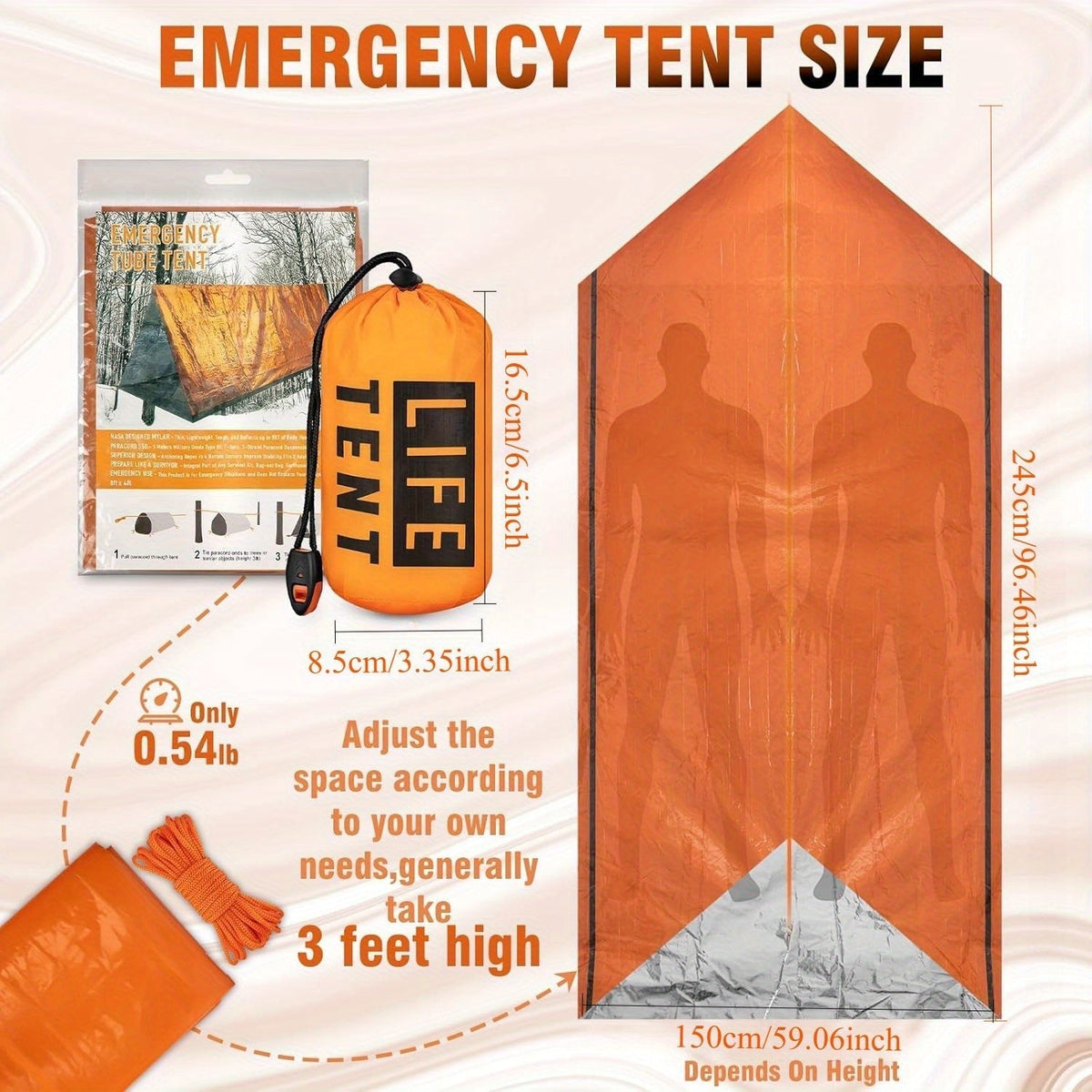 Survival Tent Kit for Outdoor Camping-2